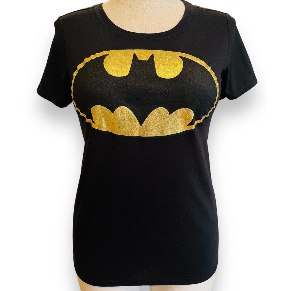 New Torrid 3 (3x 22/24) Batman Shiny Gold Logo Cosplay Costume Tee T shirt Punk